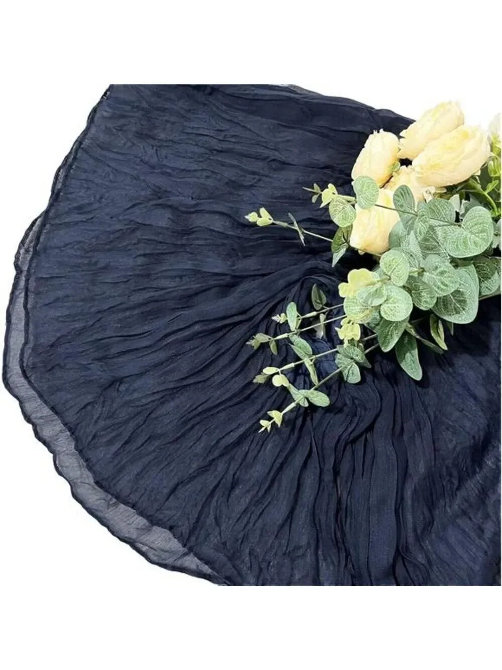 navy blue cheesecloth table runner 10ft gauze fabric wedding party decor 6 pack